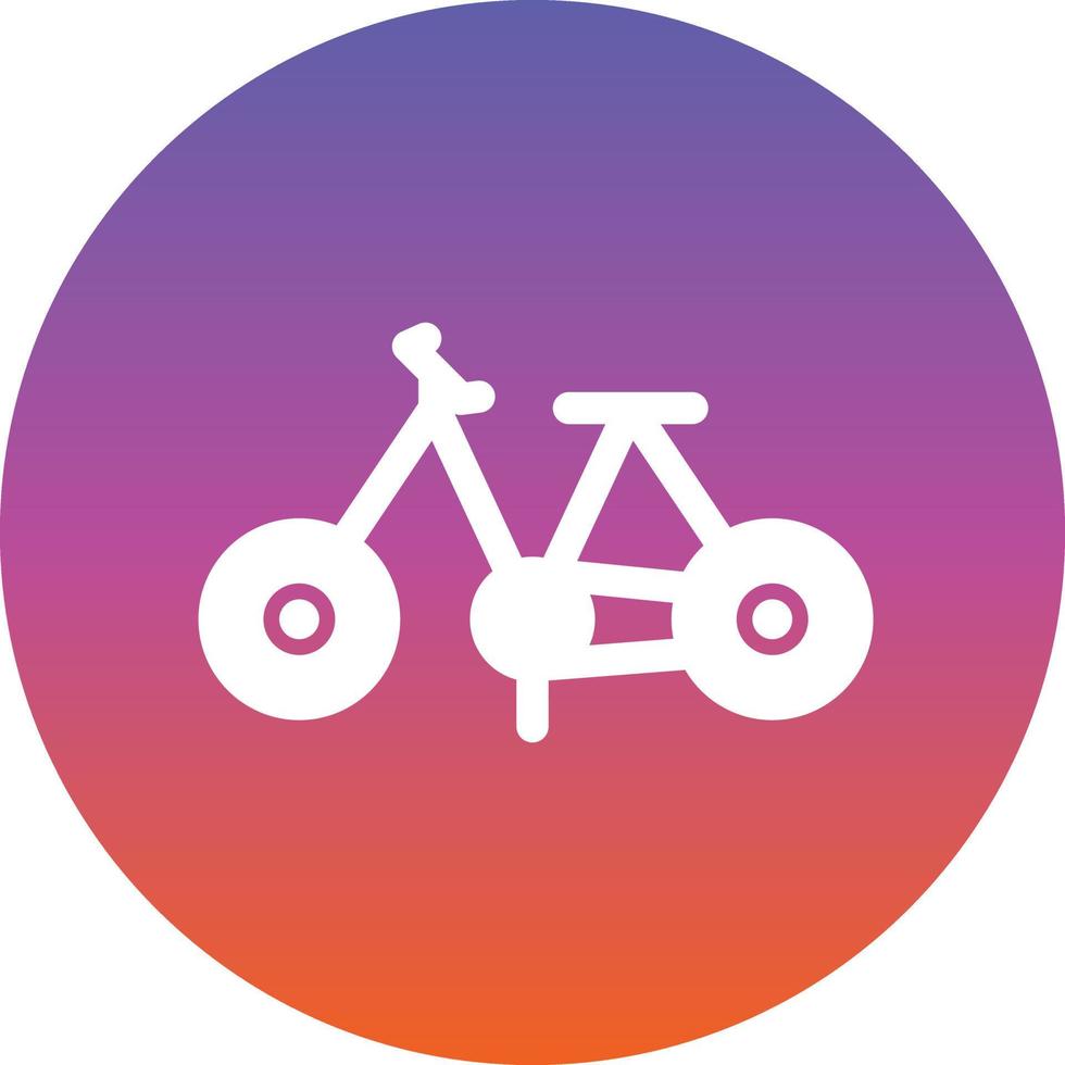 Fahrrad-Spielzeug-Vektor-Icon-Design vektor