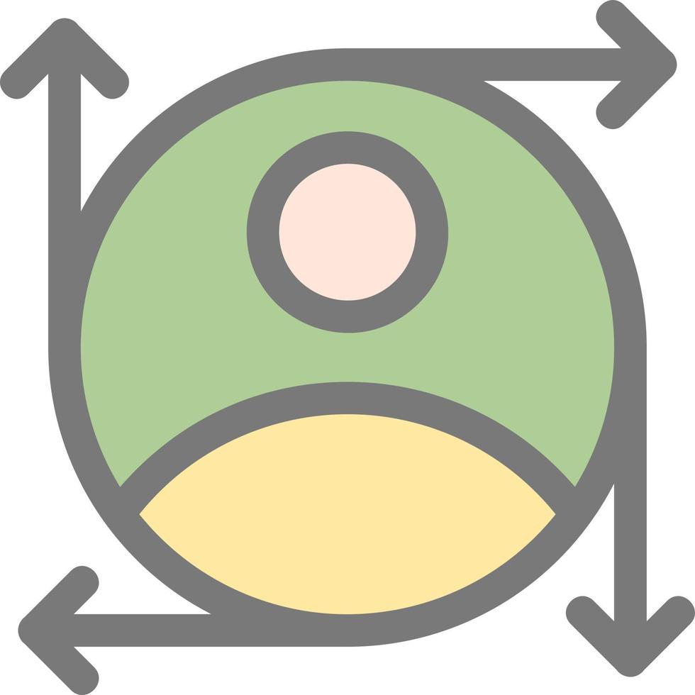 Benutzervorhersagen Vektor-Icon-Design vektor