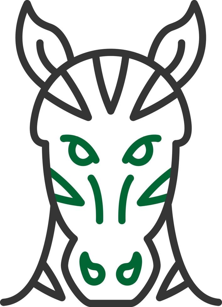 Zebra kreatives Icon-Design vektor