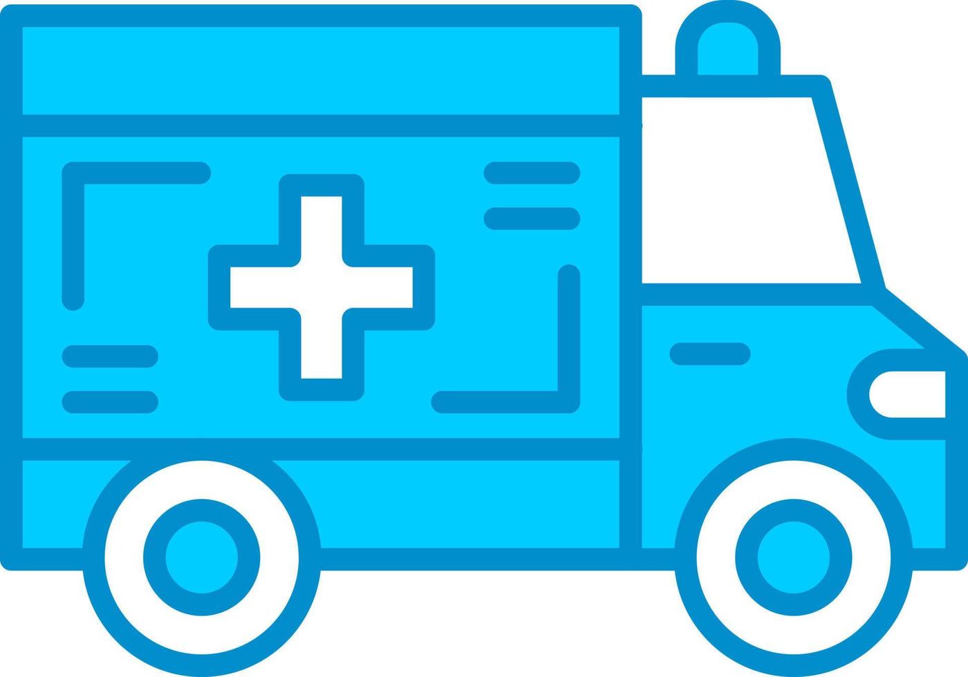 Krankenwagen kreatives Icon-Design vektor