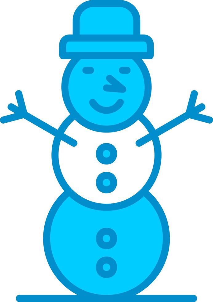 Schneemann kreatives Icon-Design vektor