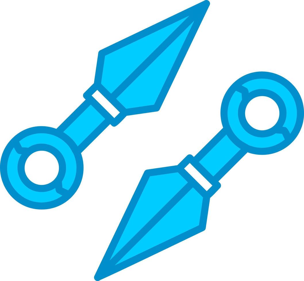 Kunai kreatives Icon-Design vektor