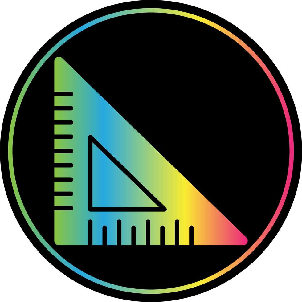 triangel- linjal vektor ikon design