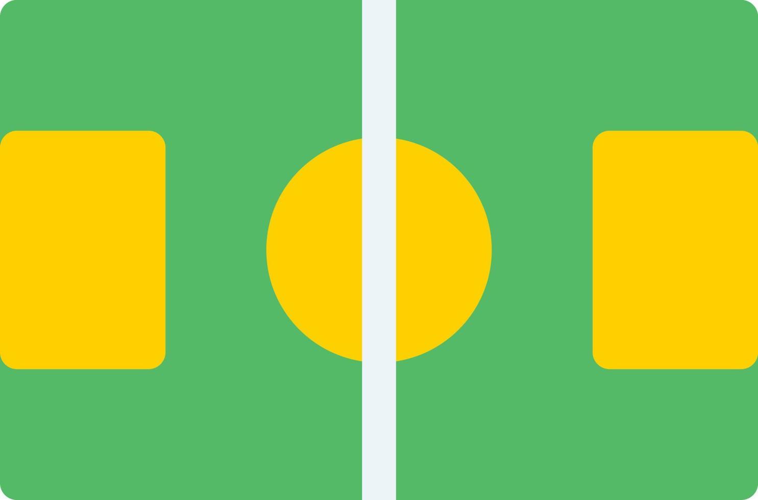 Fußballfeld-Vektor-Icon-Design vektor