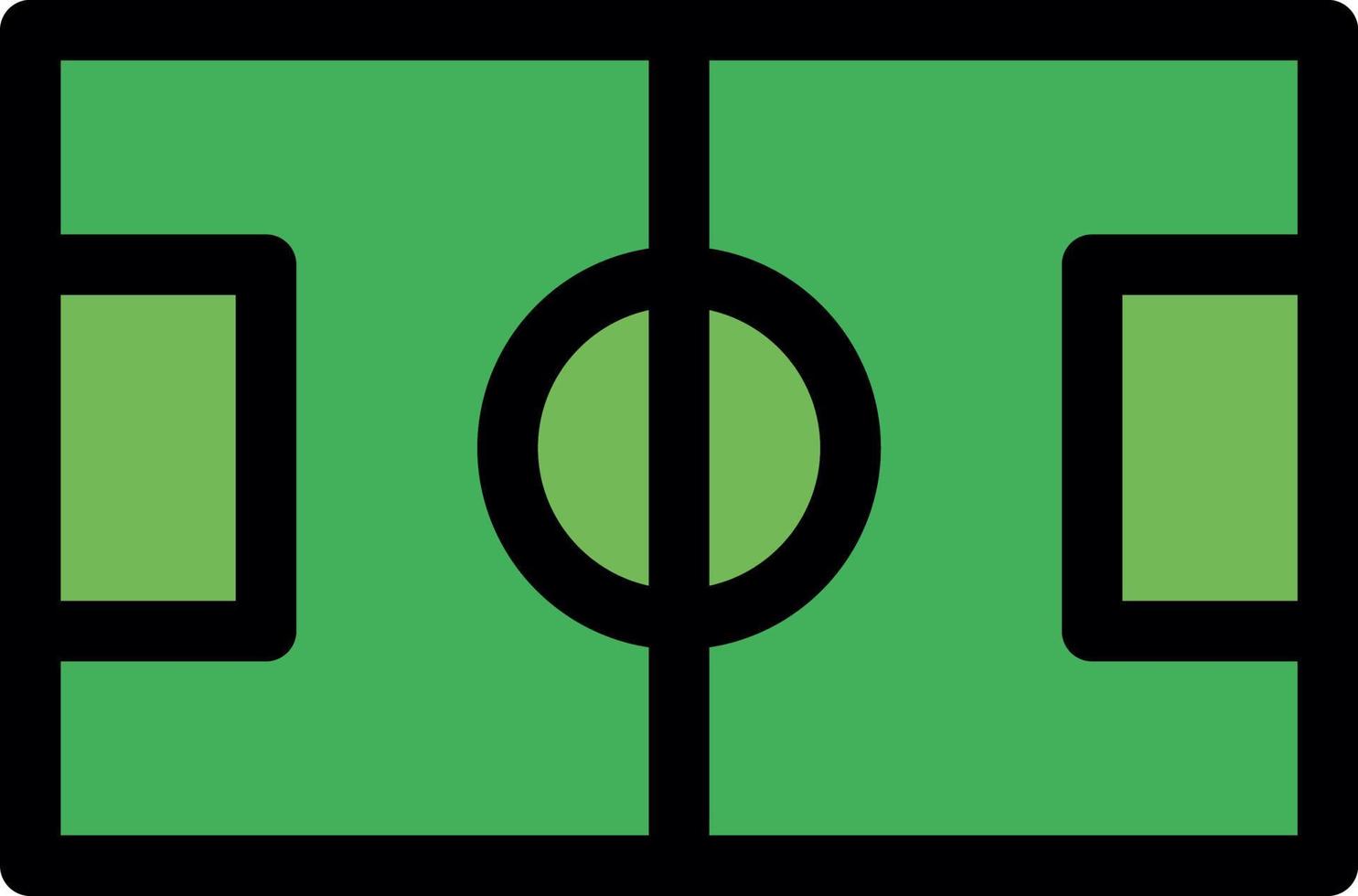 Fußballfeld-Vektor-Icon-Design vektor