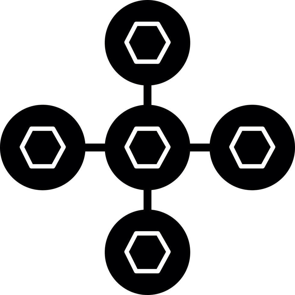 biomolekylär interaktioner vektor ikon design