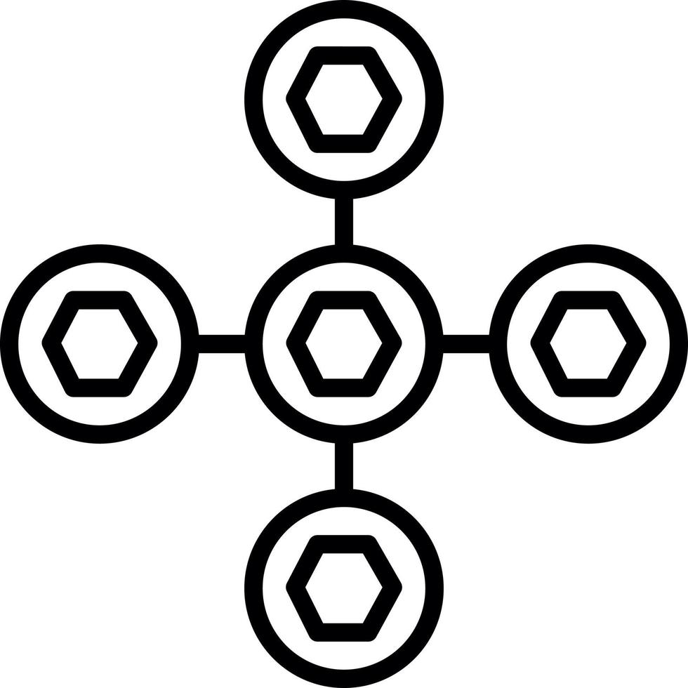 Design von Vektorsymbolen für biomolekulare Wechselwirkungen vektor