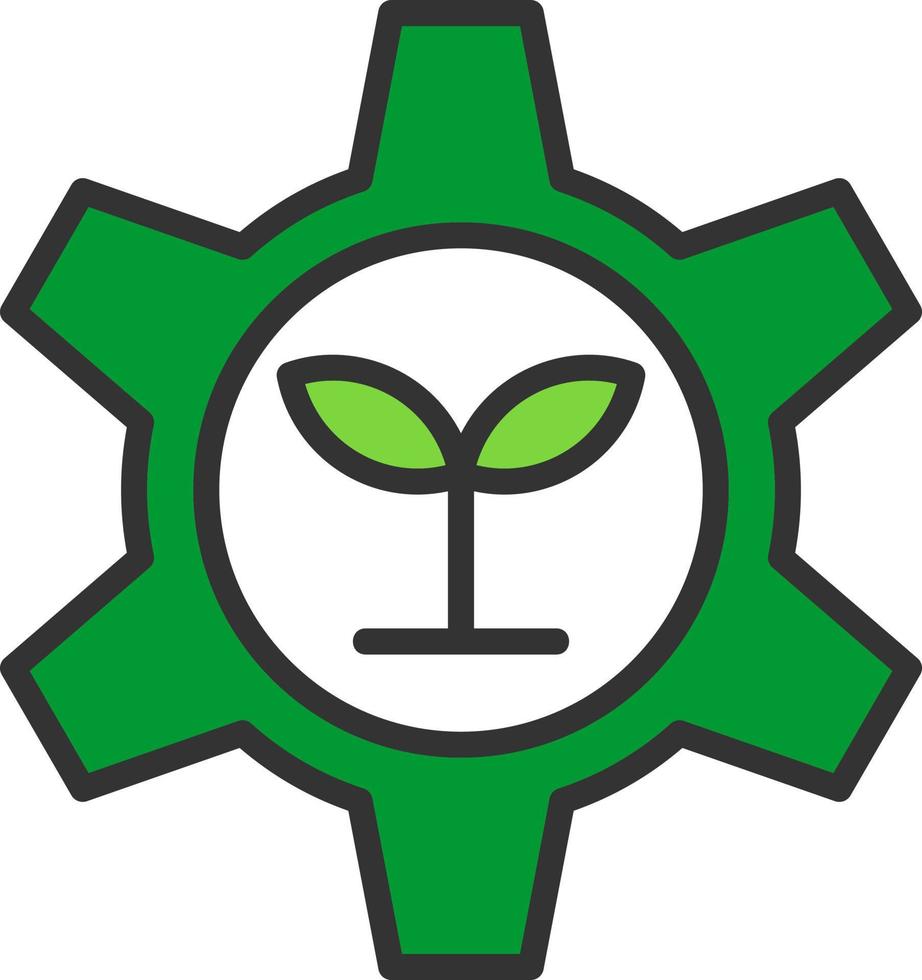 ökologisches Objekt-Vektor-Icon-Design vektor