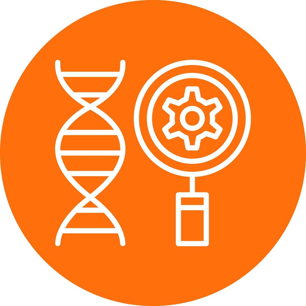 Vektor-Icon-Design für genetische Entdeckungen vektor