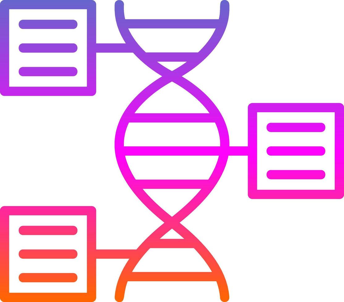 funktionales Genomik-Vektor-Icon-Design vektor