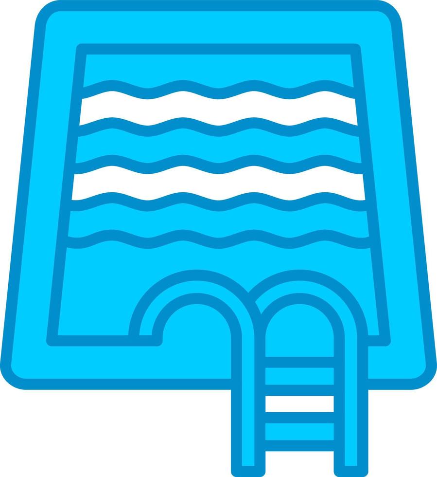 Schwimmbad kreatives Icon-Design vektor