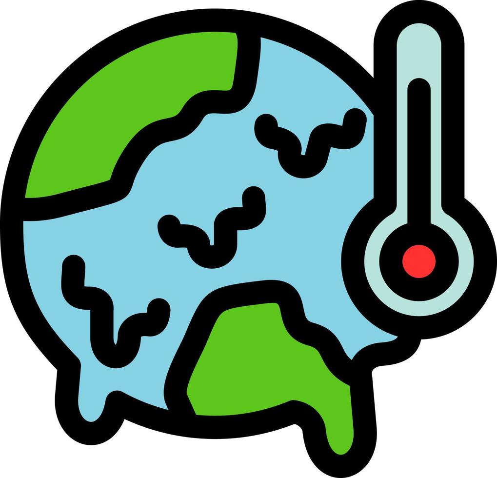 Klimawandel-Vektor-Icon-Design vektor