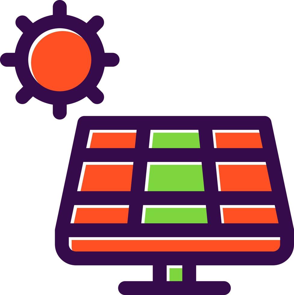 Solarpanel-Vektor-Icon-Design vektor