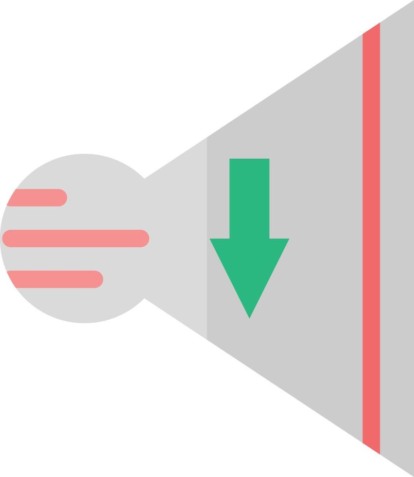Lautstärke nach unten Vektor-Icon-Design vektor