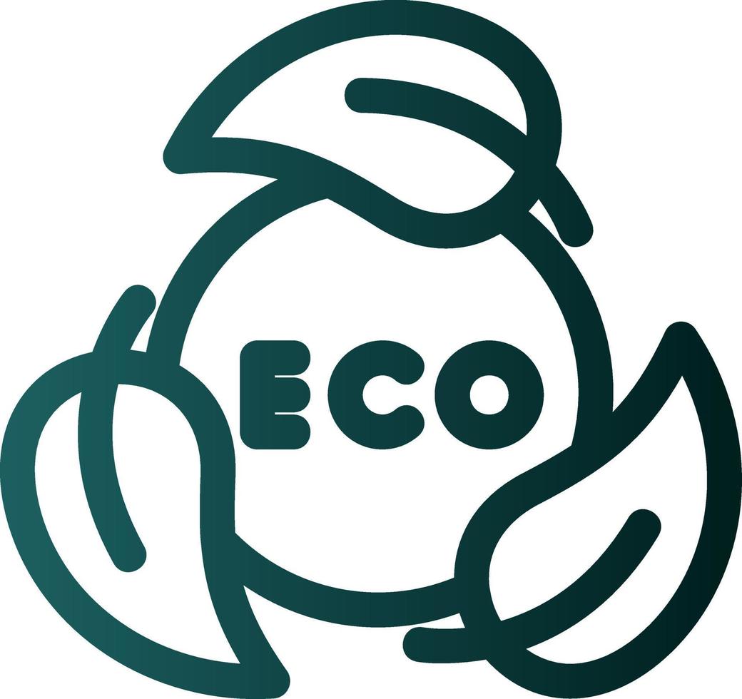Ökologie-Vektor-Icon-Design vektor