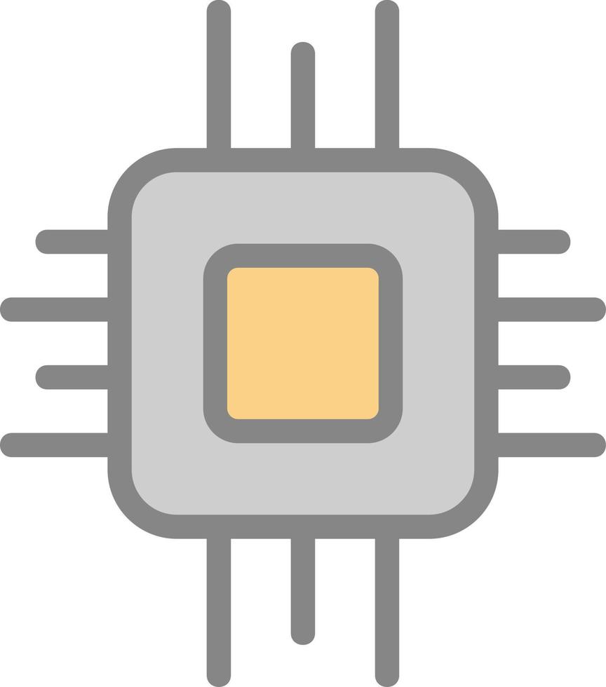 CPU-Vektor-Icon-Design vektor