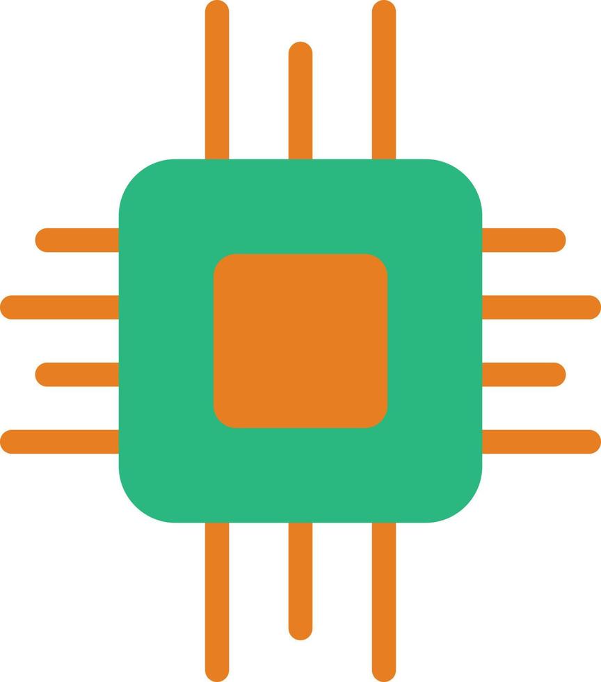 CPU-Vektor-Icon-Design vektor