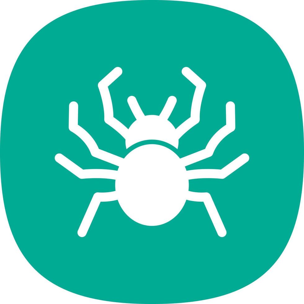 Spinnenvektor-Icon-Design vektor