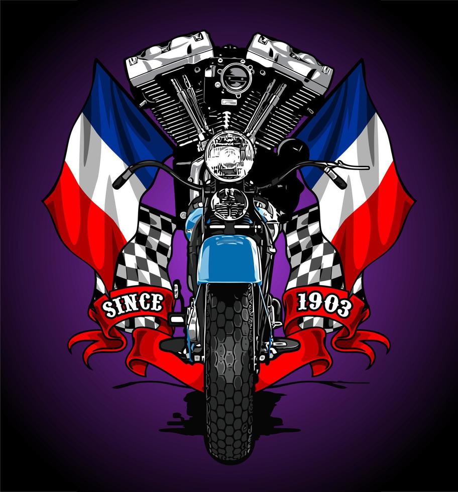 Biker-Vektorvorlage für Grafikdesign vektor