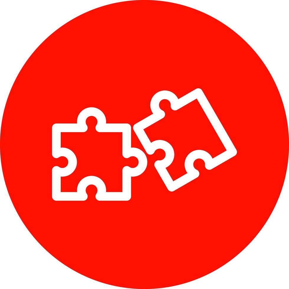 Puzzle-Vektor-Icon-Design vektor