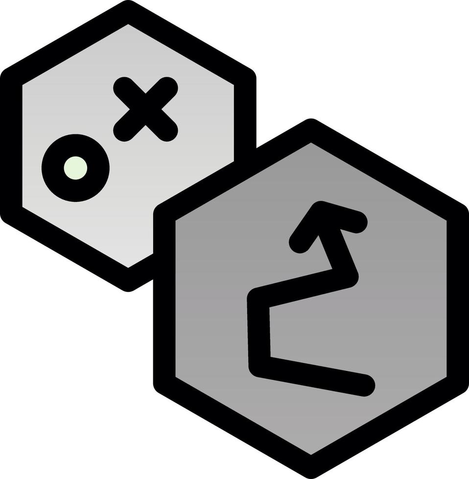Spiel Strategie Linie Vektor Icon Design