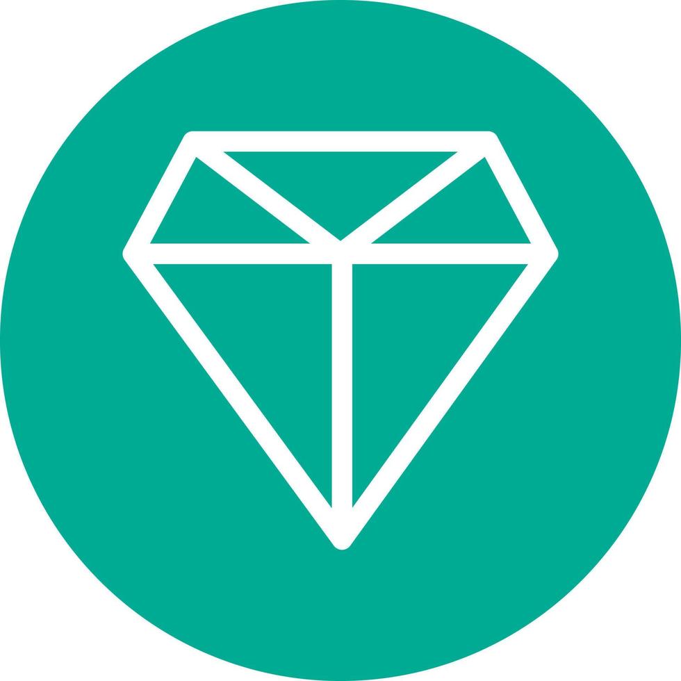 Diamanten Linie Vektor Icon Design