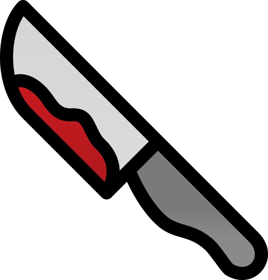 Messer-Blut-Vektor-Icon-Design vektor