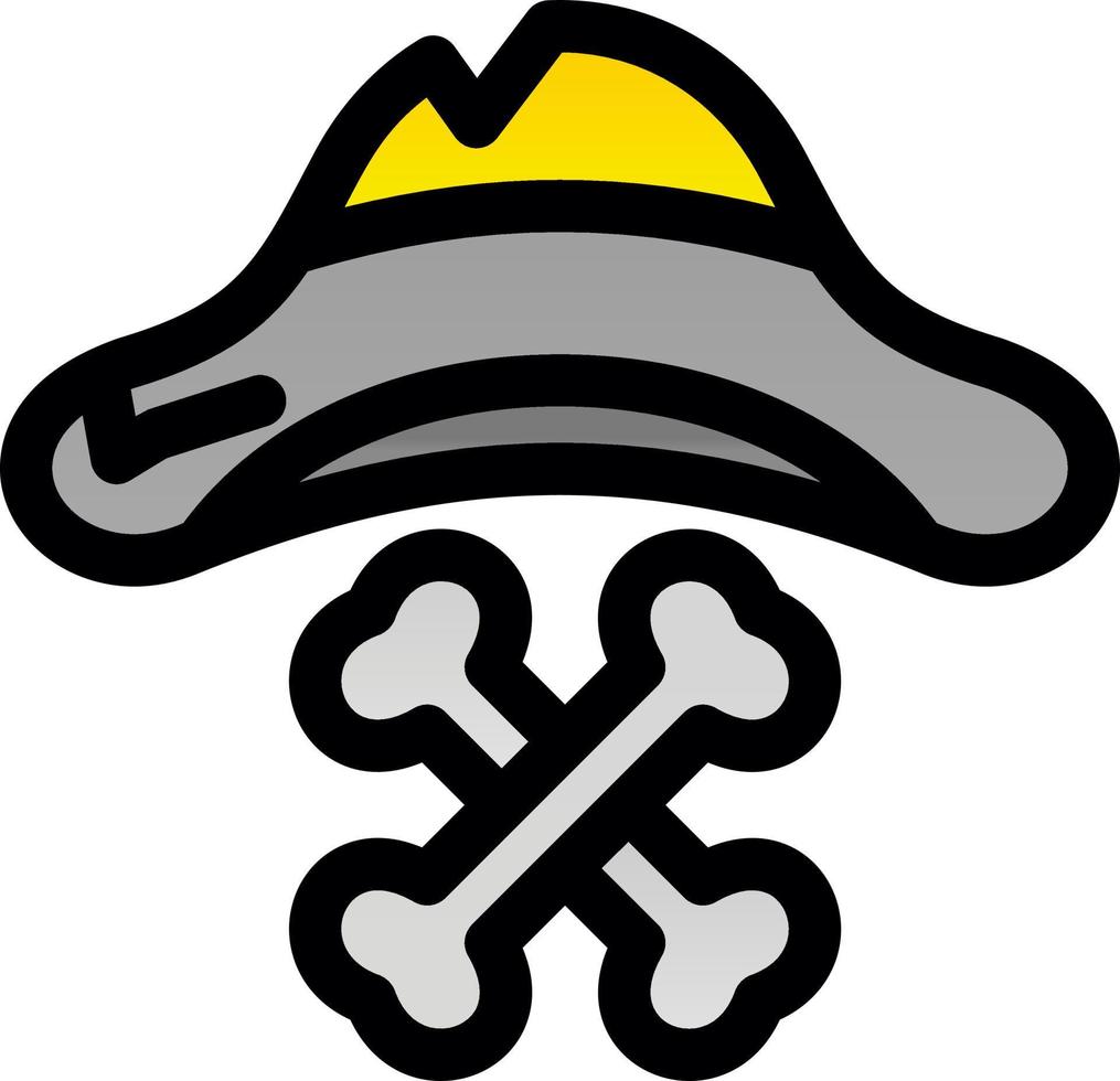 pirat hatt vektor ikon design