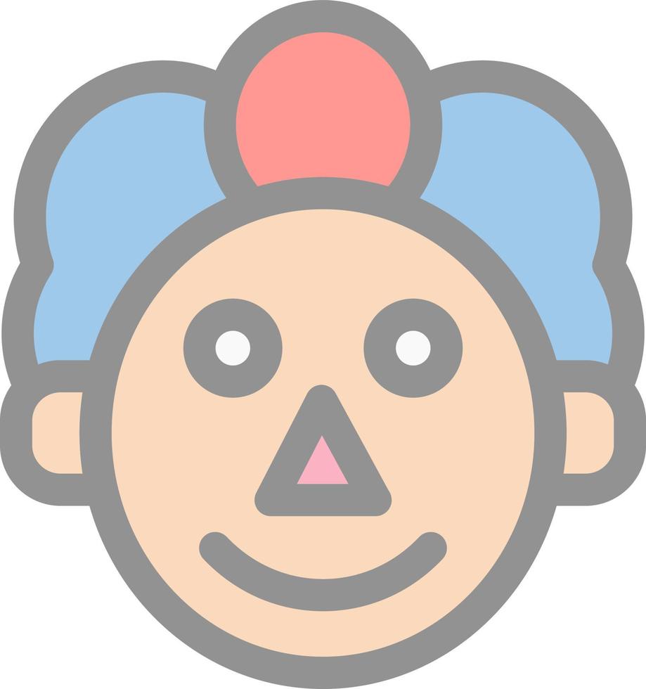 Clown-Vektor-Icon-Design vektor