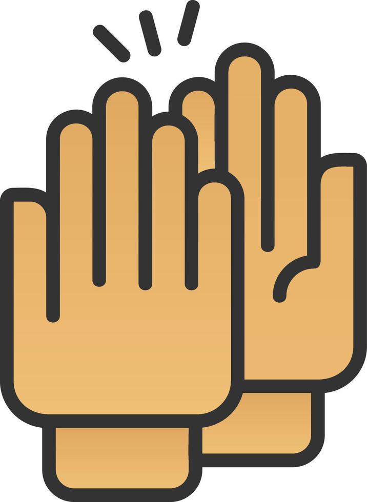 High-Five-Vektor-Icon-Design vektor