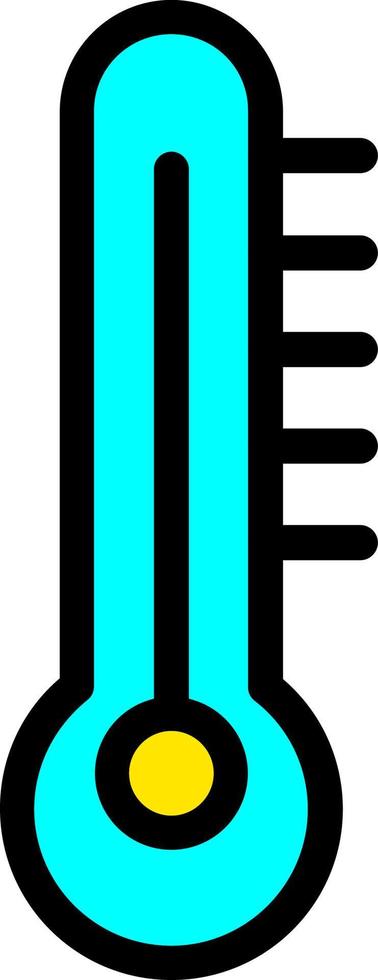 termometer fjärdedel vektor ikon design