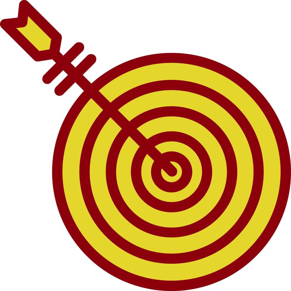 Bullseye-Vektor-Icon-Design vektor