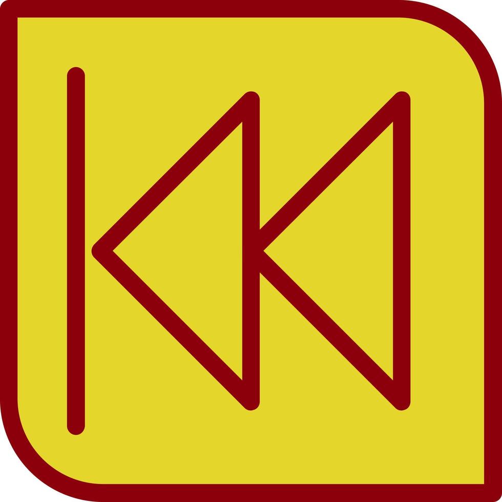 Rückwärtsvektor-Icon-Design vektor