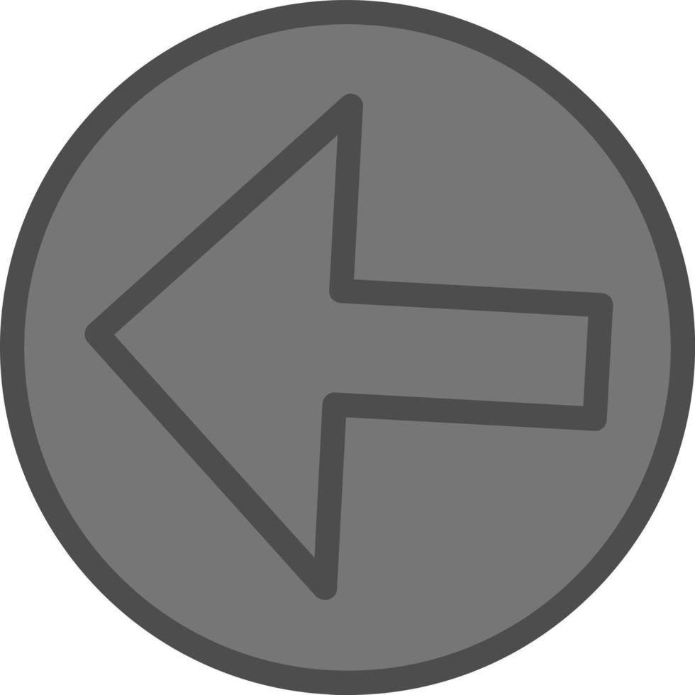 Pfeil alt Kreis links Vektor Icon Design