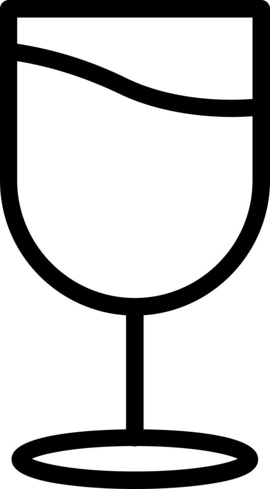 Weinglas-Vektor-Icon-Design vektor