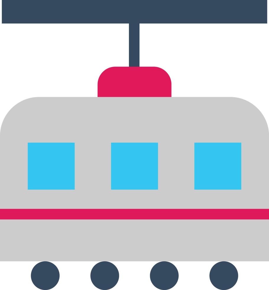 Straßenbahn-Vektor-Icon-Design vektor