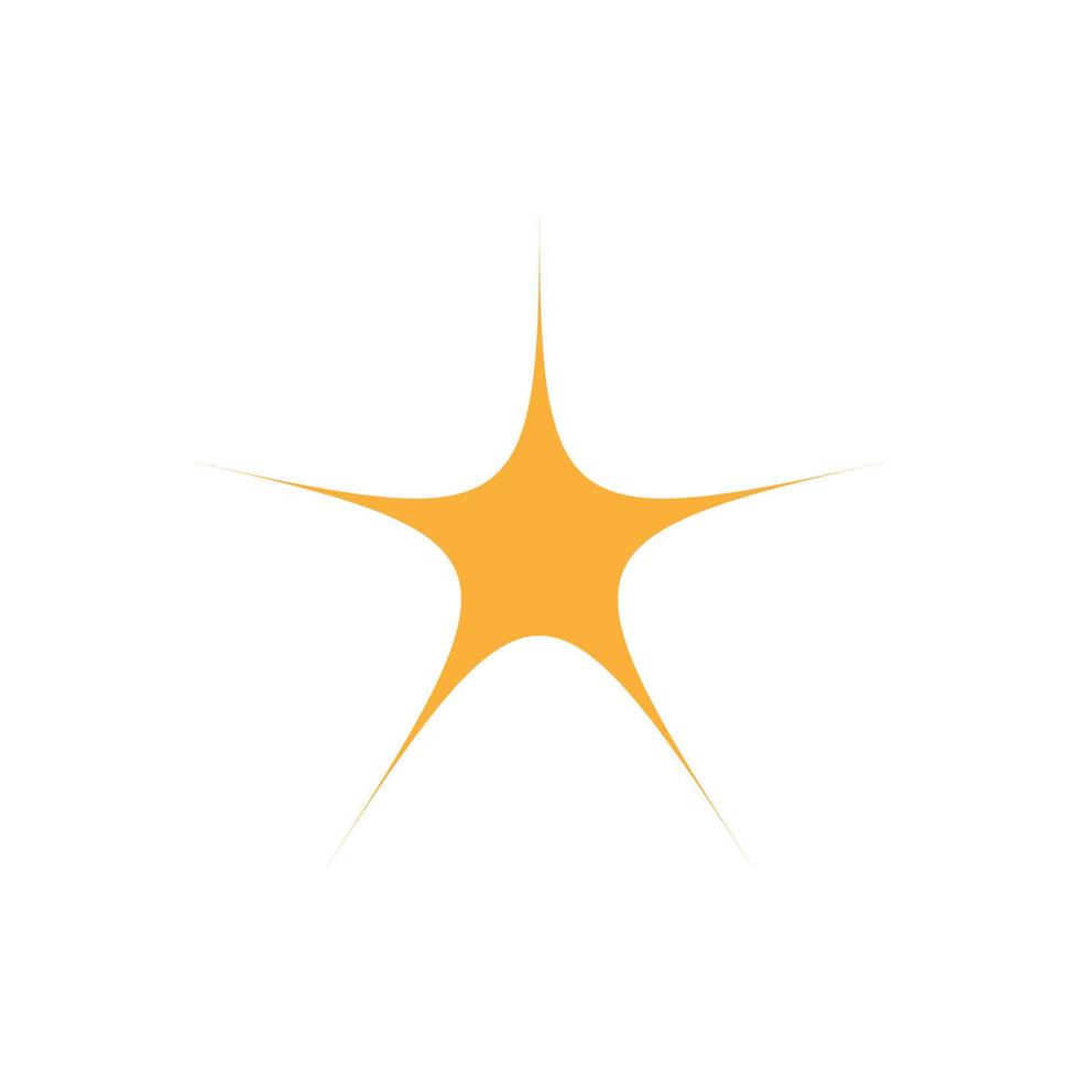 enkel och trendig stjärna logotyp vektor