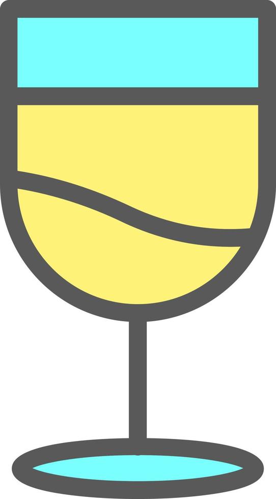 Weinglas Alt-Vektor-Icon-Design vektor