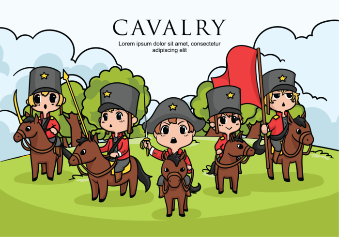Kavallerie Vektor-Illustration vektor