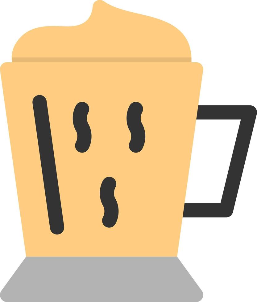 Kaffee Latte Vektor-Icon-Design vektor