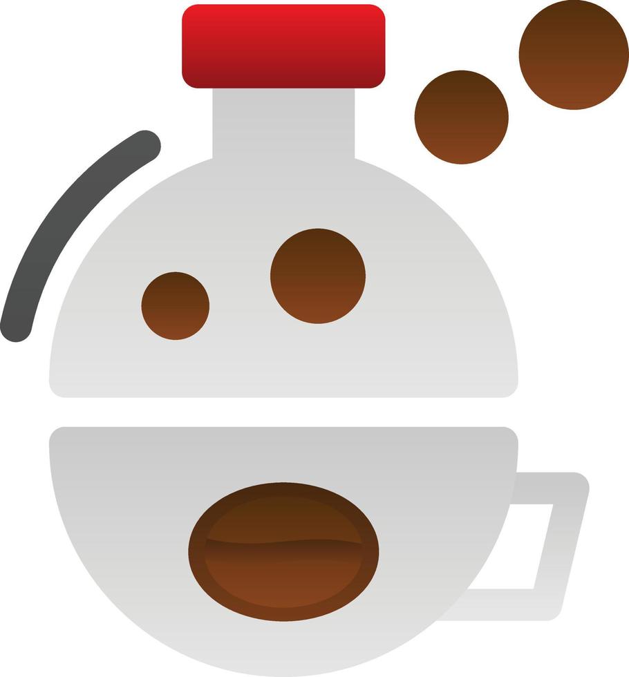 kaffe vetenskap vektor ikon design