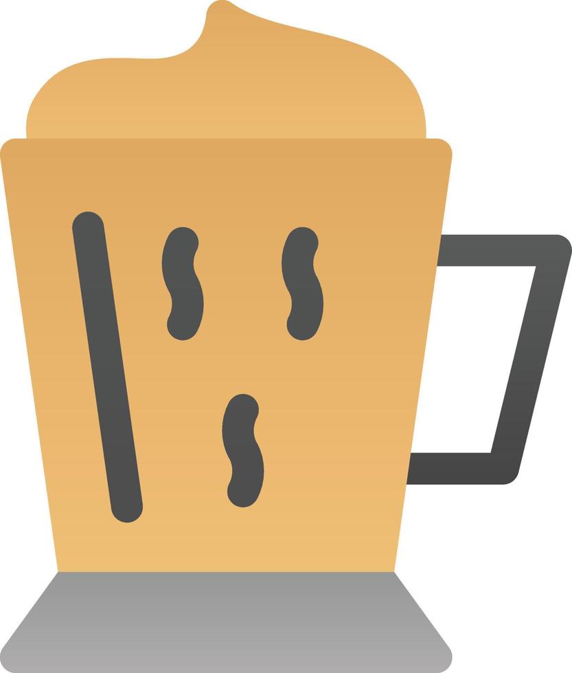 kaffe latte vektor ikon design