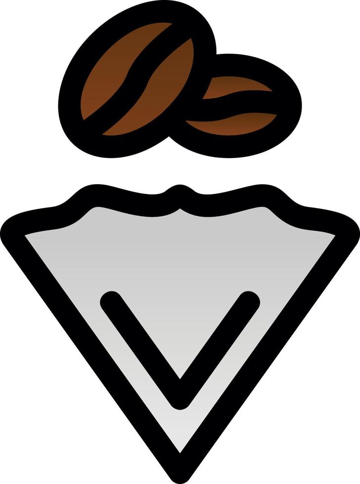 kaffe filtrera vektor ikon design