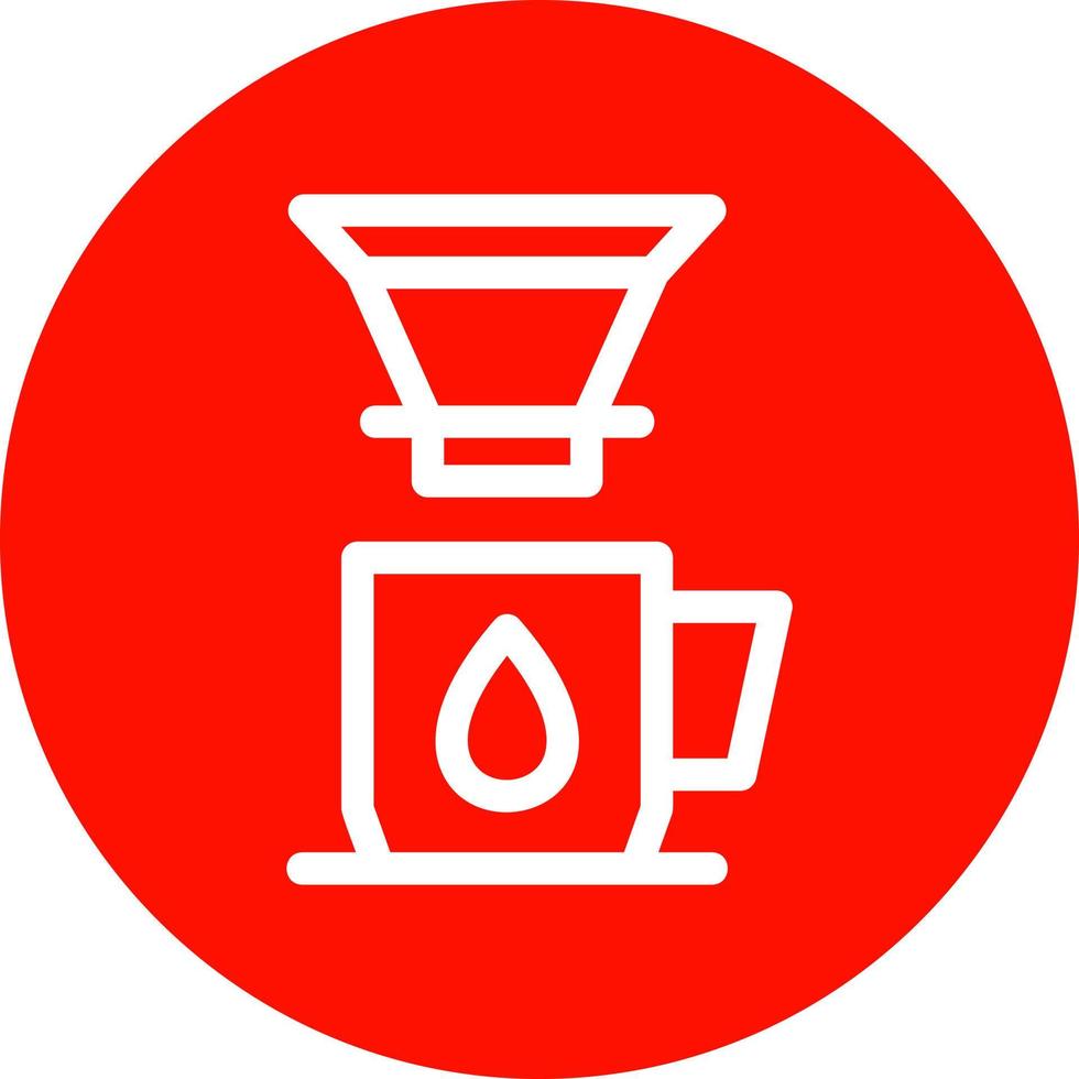 Design des Vektorsymbols für Kaffeetropfer vektor