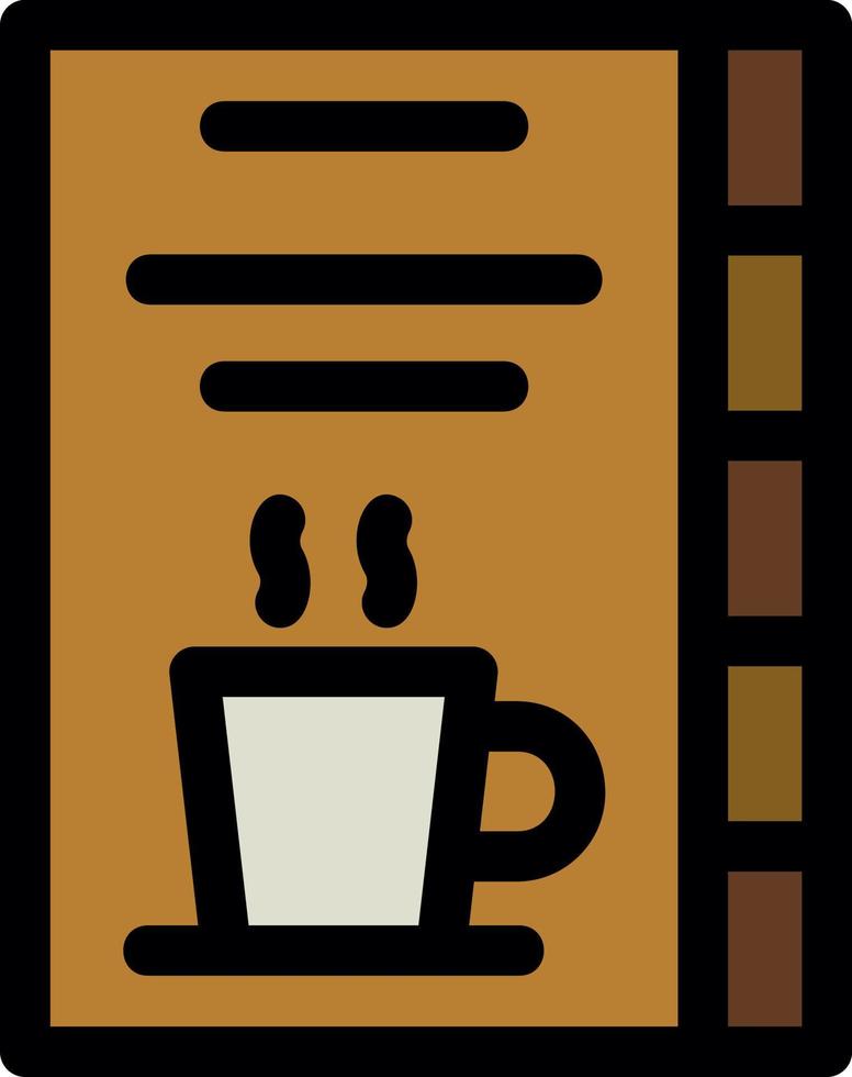 Kaffee-Karten-Vektor-Icon-Design vektor