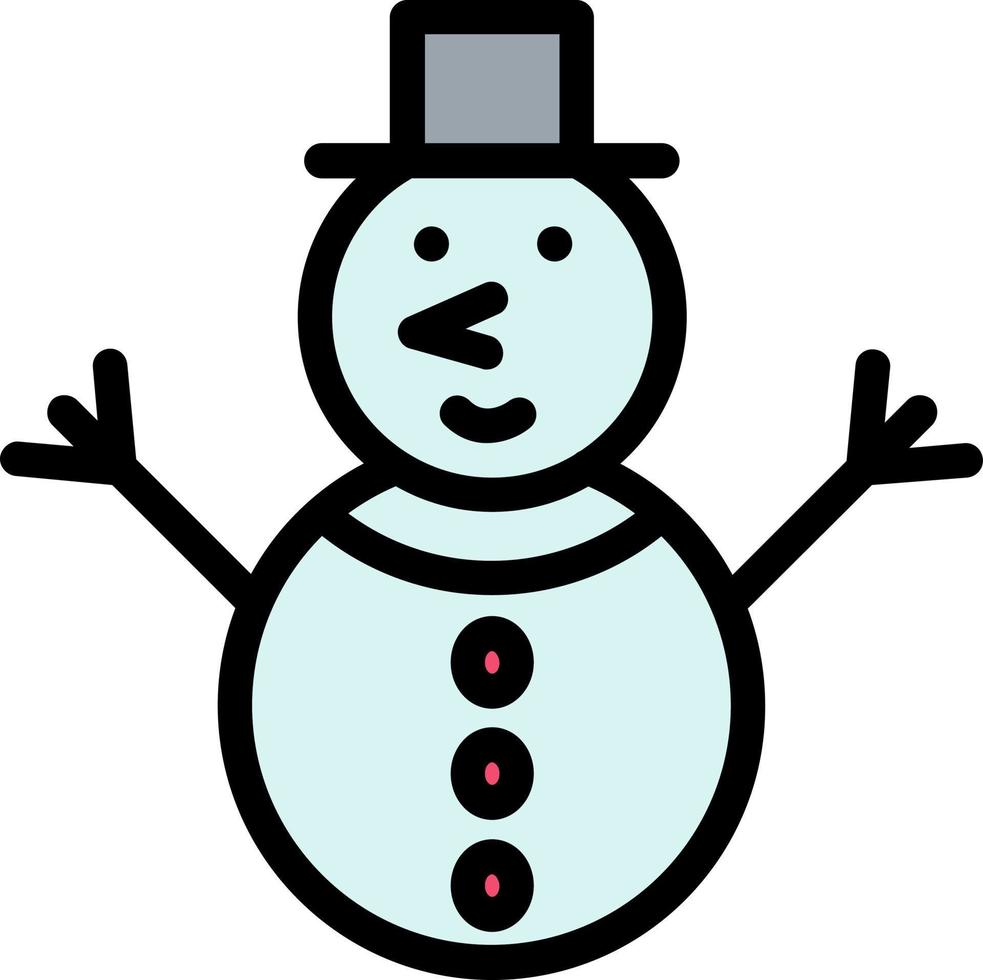 Schneemann-Vektor-Icon-Design vektor