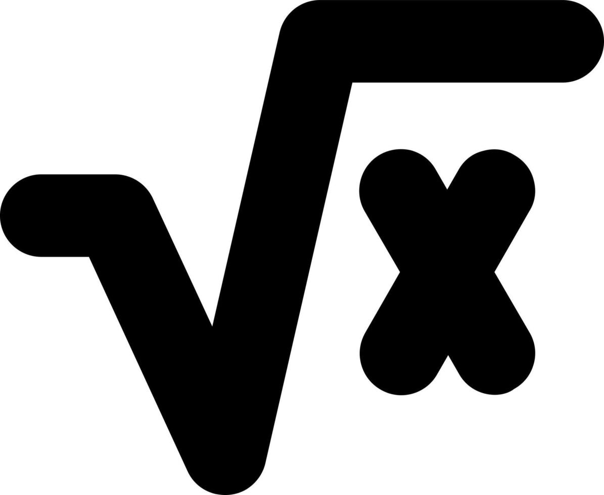 Quadratwurzel Alt-Vektor-Icon-Design vektor