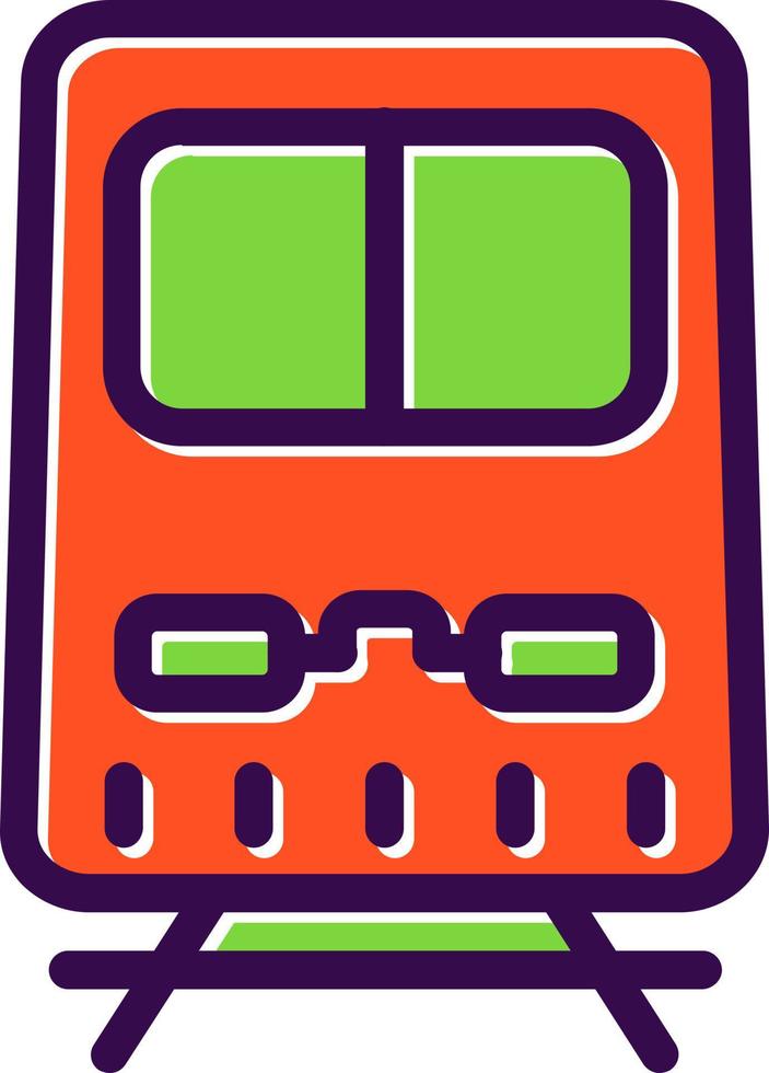 U-Bahn-Vektor-Icon-Design vektor