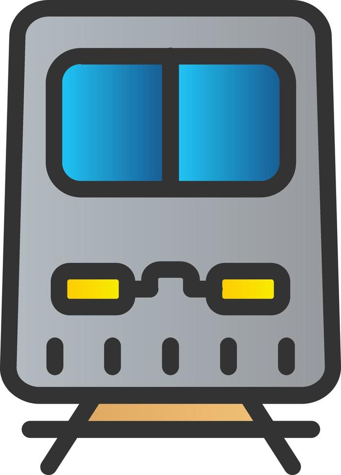 U-Bahn-Vektor-Icon-Design vektor