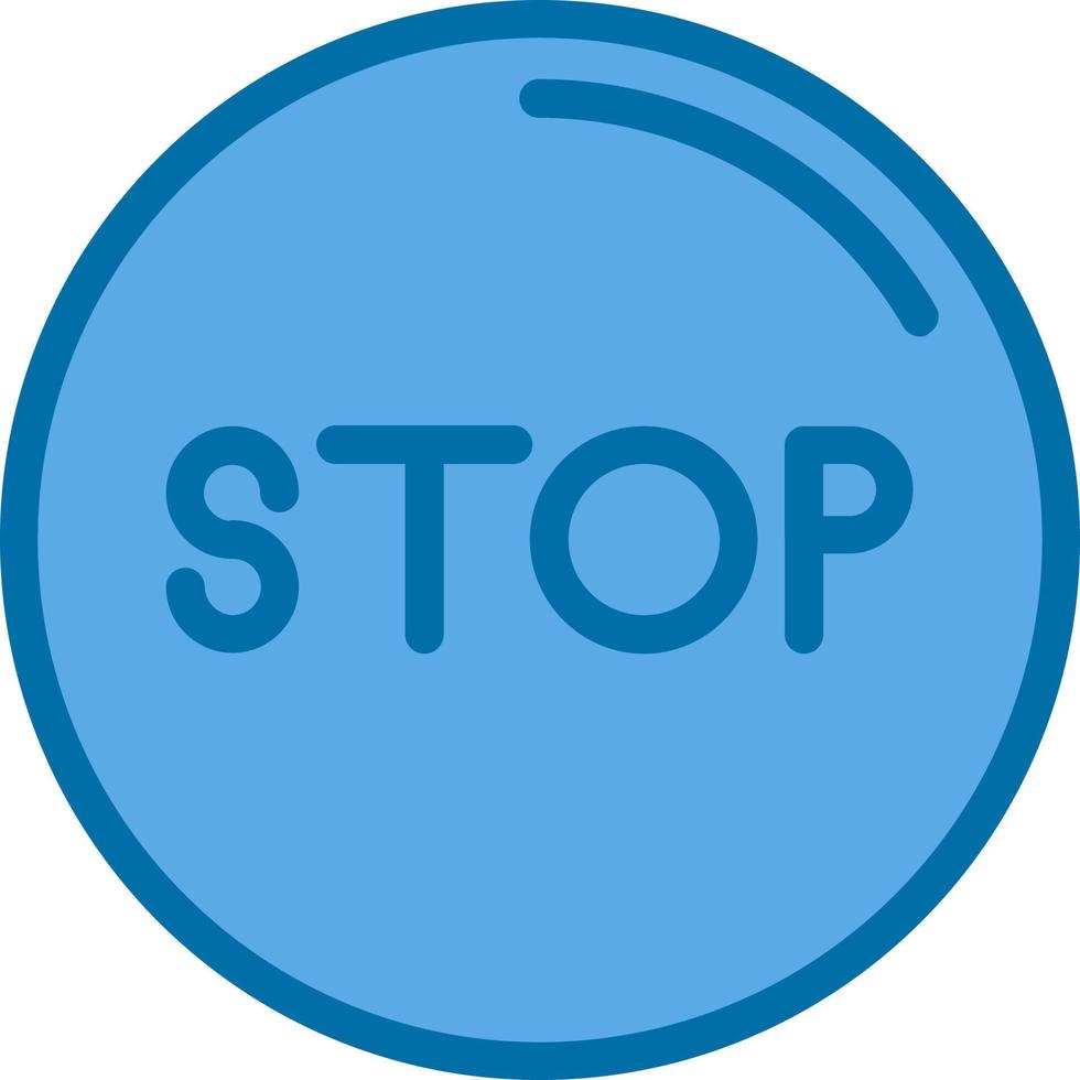 Stop-Kreis-Vektor-Icon-Design vektor